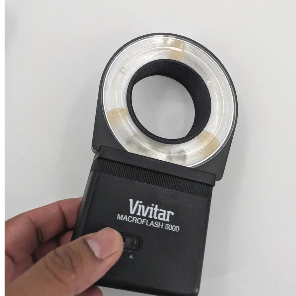 Vivitar Macroflash 5000 Auto Manual Flash Ring - TESTED NO Adapters‎